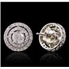 Image 2 : 14KT White Gold 2.58 ctw Diamond Earrings