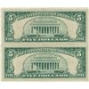Image 2 : 1963 $5 Red Seal Bill Lot of 2