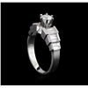 Image 4 : 1.29 ctw Diamond Ring - 18KT White Gold