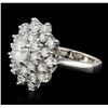 Image 1 : 14KT White Gold 2.64 ctw Diamond Ring