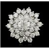 Image 2 : 14KT White Gold 2.64 ctw Diamond Ring