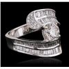 Image 1 : 18KT White Gold 2.56 ctw Diamond Ring