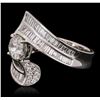 Image 2 : 18KT White Gold 2.56 ctw Diamond Ring