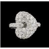 Image 2 : 14KT White Gold 1.74 ctw Diamond Ring