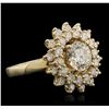 Image 1 : 14KT Yellow Gold 2.86 ctw Diamond Ring
