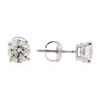 Image 2 : 1.43 ctw Diamond Stud Earrings - 14KT White Gold