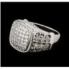 Image 1 : 14KT White Gold 0.33 ctw Diamond Ring