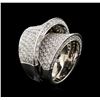 Image 4 : Bessa 3.65 ctw Diamond Ring - 18KT White Gold