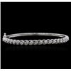 Image 1 : 14KT White Gold 1.33 ctw Diamond Bracelet