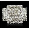 Image 1 : 14KT White Gold 3.18 ctw Diamond Ring