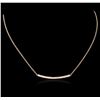 Image 2 : 14KT Rose Gold 0.84 ctw Diamond Necklace