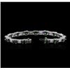 Image 3 : Platinum 6.85 ctw Diamond Tennis Bracelet