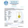 Image 3 : 50.20 ctw Lemon Citrine and Diamond Pendant With Chain - 14KT Yellow Gold