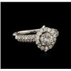 Image 1 : 18KT White Gold 1.53 ctw Diamond Ring