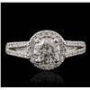 Image 2 : 14KT White Gold 1.75 ctw Diamond Ring