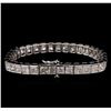 Image 2 : 26.35 ctw Diamond Tennis Bracelet - 14KT White Gold