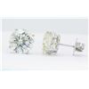 Image 6 : 6.09 ctw Diamond Earrings - 14KT White Gold