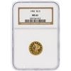Image 1 : 1902 NGC MS61 $2.50 Liberty Head Quarter Eagle Gold Coin