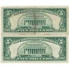Image 2 : 1963 $5 Red Seal Bill Lot of 2