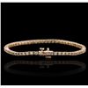 Image 2 : 14KT Rose Gold 2.72 ctw Diamond Bracelet