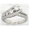 Image 5 : 0.89 ctw Diamond Ring - 14KT White Gold