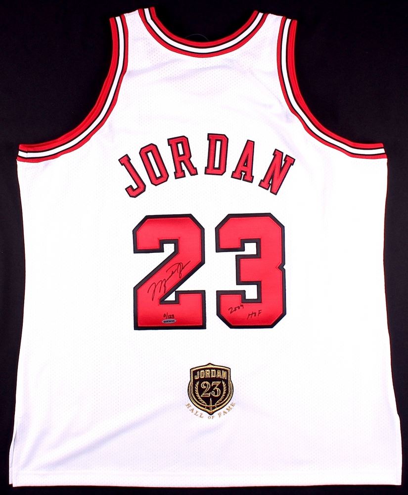 signed mj jersey