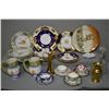 Image 1 : Selection of porcelain and collectibles including seven Dresden pierced edge plates, two French semi