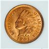 Image 2 : 1901 INDIAN HEAD CENT, BGC GEM BU RED