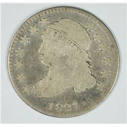 1821 CAPPED BUST DIME, VG