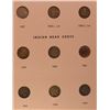 Image 1 : INDIAN HEAD CENT SET - COMPLETE IN DANSCO ALBUM! FLYING EAGLES VG-VF, 1861,