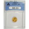 Image 1 : 1903 LOUISIANA PURCHASE/JEFFERSON GOLD DOLLAR ANACS MS-63