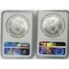 Image 2 : ( 2 ) 2003 AMERICAN SILVER DOLLAR, NGC  MS-69