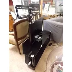 NEW TV STAND WITH COMPONENT SHELVES