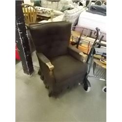 UPHOLSTERED ROCKING ARM CHAIR