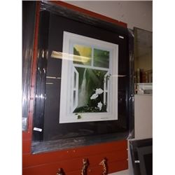 FRAMED LIMITED EDITION  & ARTIST PROOF - WINDOW AT SPRINGRIME - ROD TRIBIGER - GALLERY ESTIMATE $675