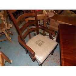 MAHOGANY DINING CHAIRS - 4 X BID