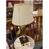 Image 1 : BRASS TABLE LAMPS - WITH POWER/PHONE OUTLETS  - 2