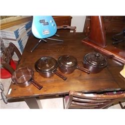 GLASS VISION COOKWARE- POTS- 7 PC TTL