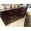Image 1 : NEW FURNITURE - DRESSER - MAHOGANY BOW FRONT  - 6 DRAWER