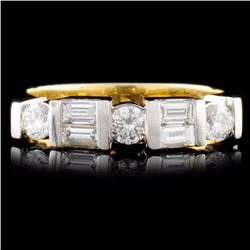 14K TT Gold 0.71ctw Diamond Ring