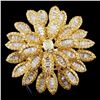18K White Gold 4.29ctw Fancy Color Diamond Ring