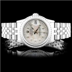 Rolex SS 31mm DateJust 1.50ct Diamond Wristwatch