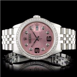 Rolex SS 36MM DateJust 1.50ct Diamond Wristwatch