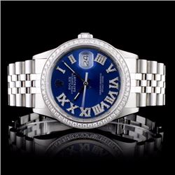 Rolex SS DateJust 1.50ctw Diamond Gents Wristwatch