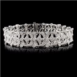 18K White Gold 3.25ctw Diamond Bracelet