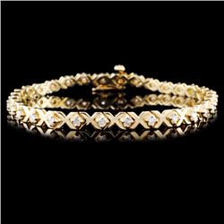 14K Yellow Gold 1.00ct Diamond Bracelet