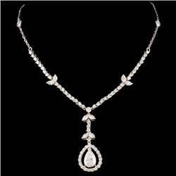 18K White Gold 2.65ctw Diamond Necklace