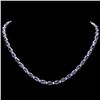 `14k Gold 35ct Tanzanite 1.75ct Diamond Necklace