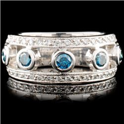14K Gold 0.68ctw Fancy Color Diamond Ring