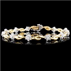14K Gold 1.00ctw Diamond Bracelet